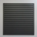 grey slatwall panel